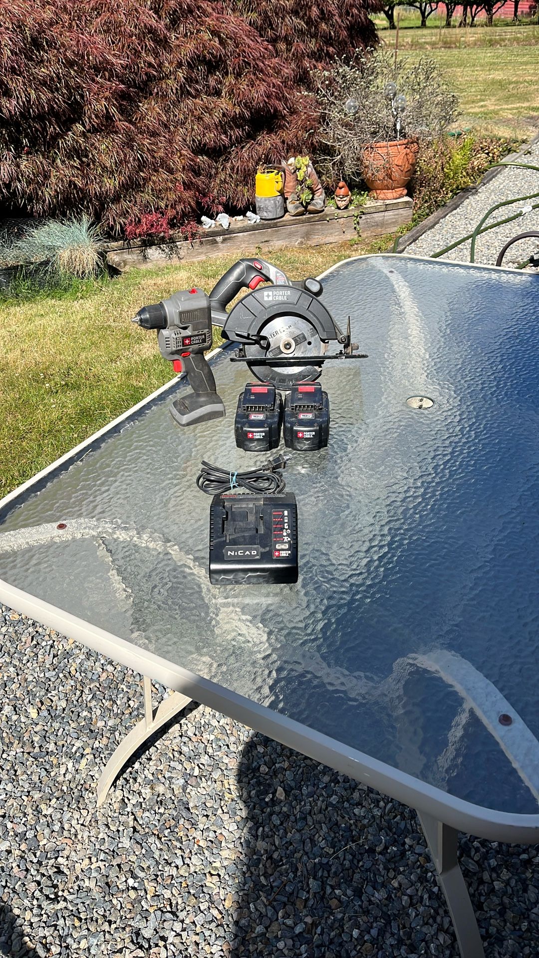 Cable Porter Saw and Drill, 2 18V Batteries & Charger