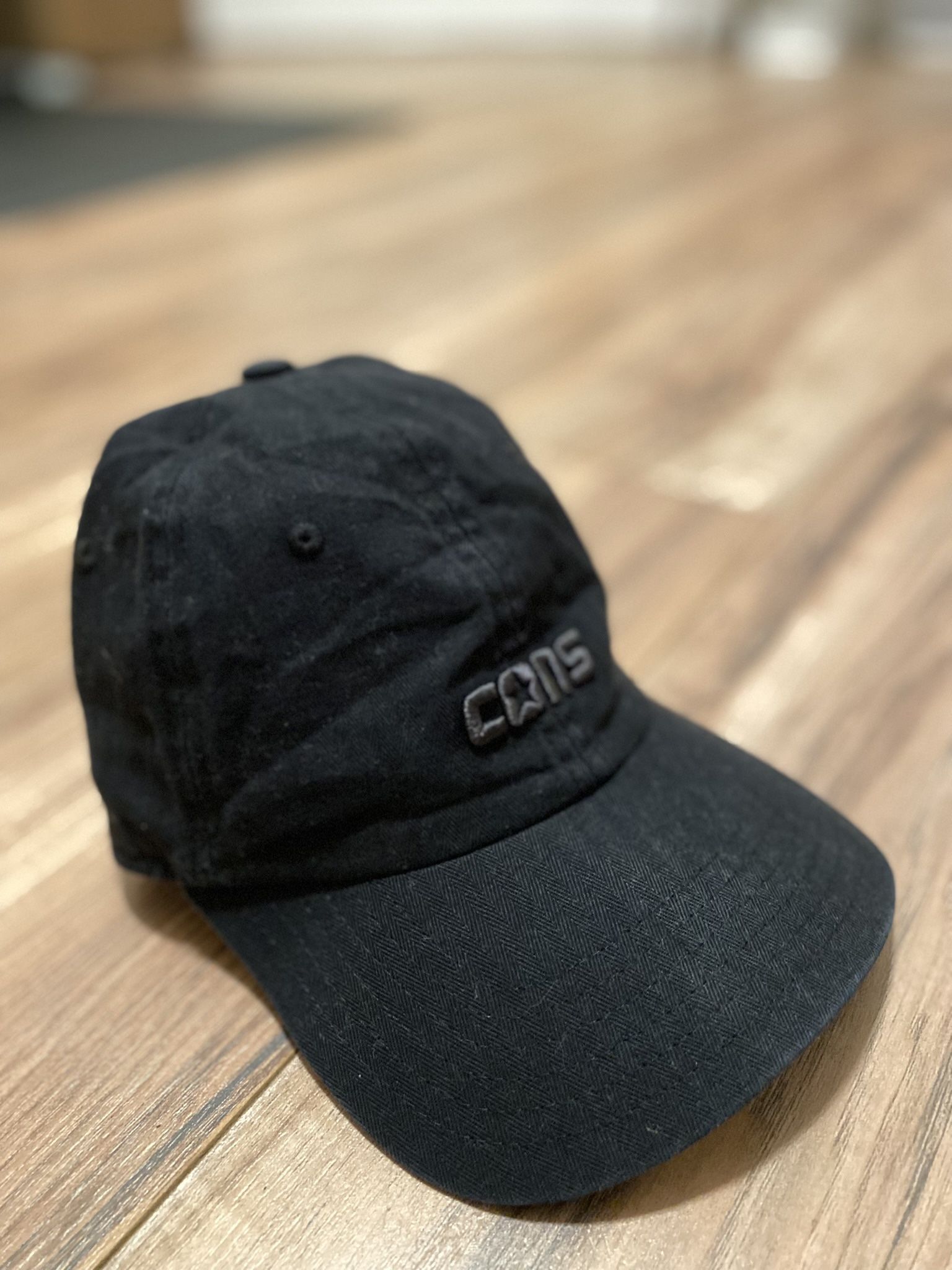 Converse Hat Clip Back Black Brand New Tight Fit