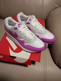 Nike Air Max 1 White Purple Sneakers