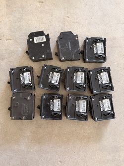 Circuit Breakers — Siemens, Square D, GE, Eaton (15A/20A)