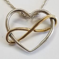 Two Tone Infinity Heart