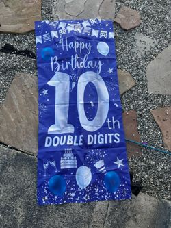 10th Birthday Door Banner