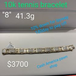 10k Gold Tennis Bracelet 