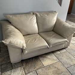 Beige Leather Sofas