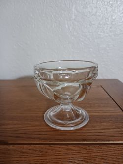 SINGLE SERVE DESSERT DISH,  GLASS