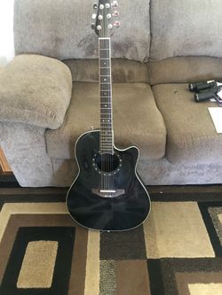 Black Ovation Acoustic super shallow bowl