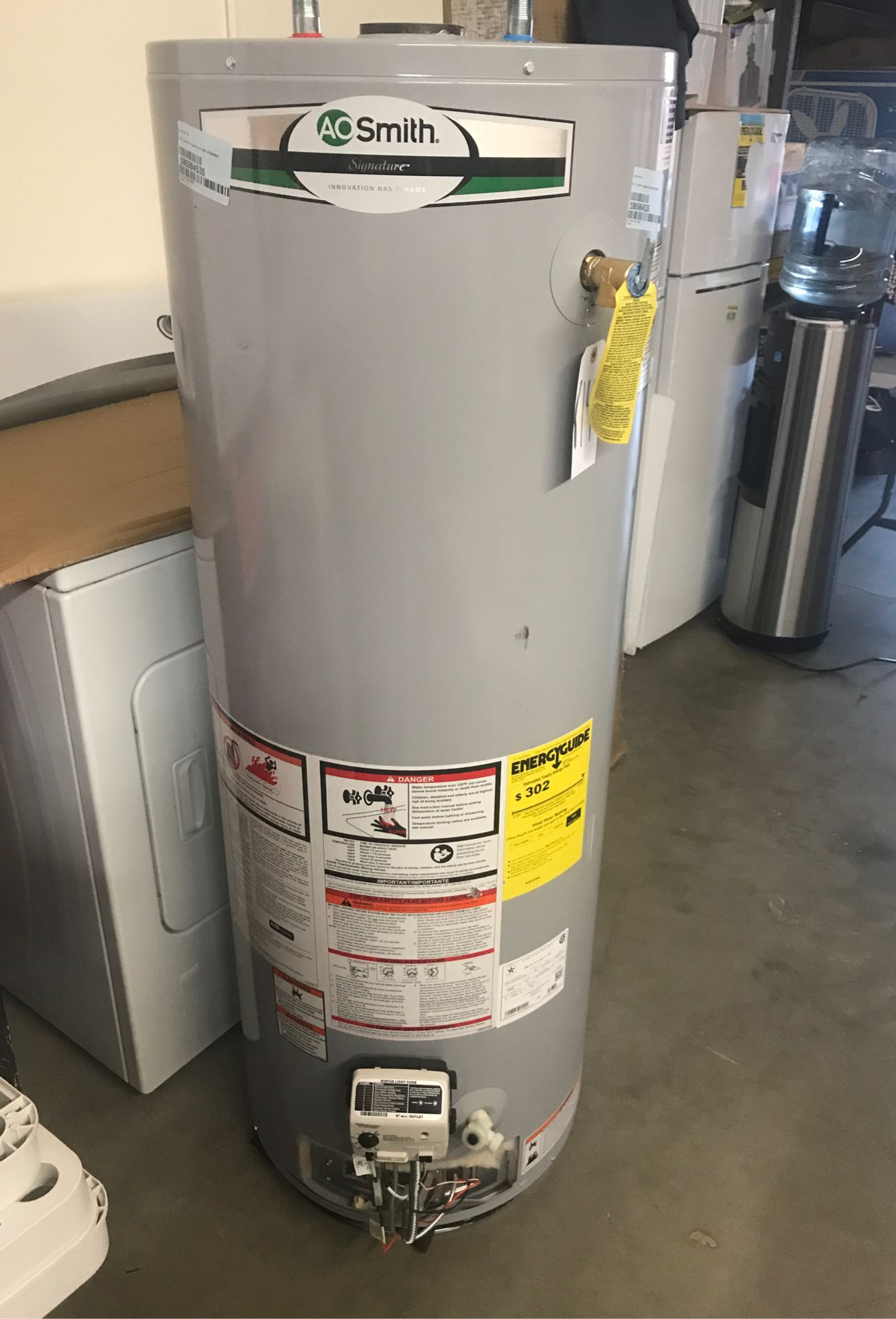 A.O. Smith Signature 50-Gallon Tall 6-Year Limited 40000-BTU Natural Gas Water Heater