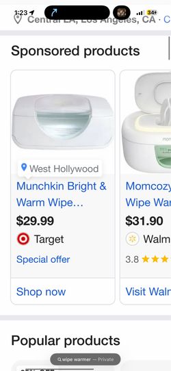Wipe warmer
