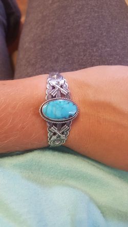 Turquoise and Sterling silver bracelet