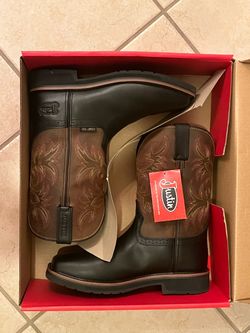 New  Size 9.5 Composite Toe Justin Work Boots
