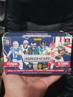 2025 Panini Rookies and Stars Football Retail Box! Open Box! 20 New Factory Sealed Packs Total!