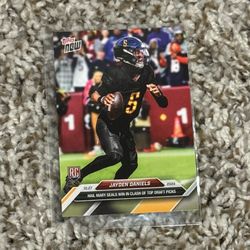 JAYDEN DANIELS 2024 TOPPS NOW Hail Mary ROOKIE #11 IN HAND! ROTY! 📈