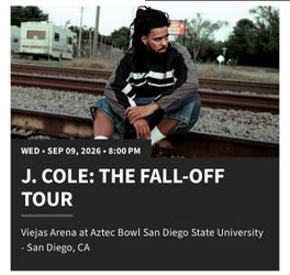 J Cole Tickets - SOLD OUT