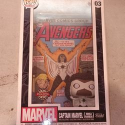 FUNKO POP COMIC COVER CAPTAIN MARVEL 03 AVENGERS 