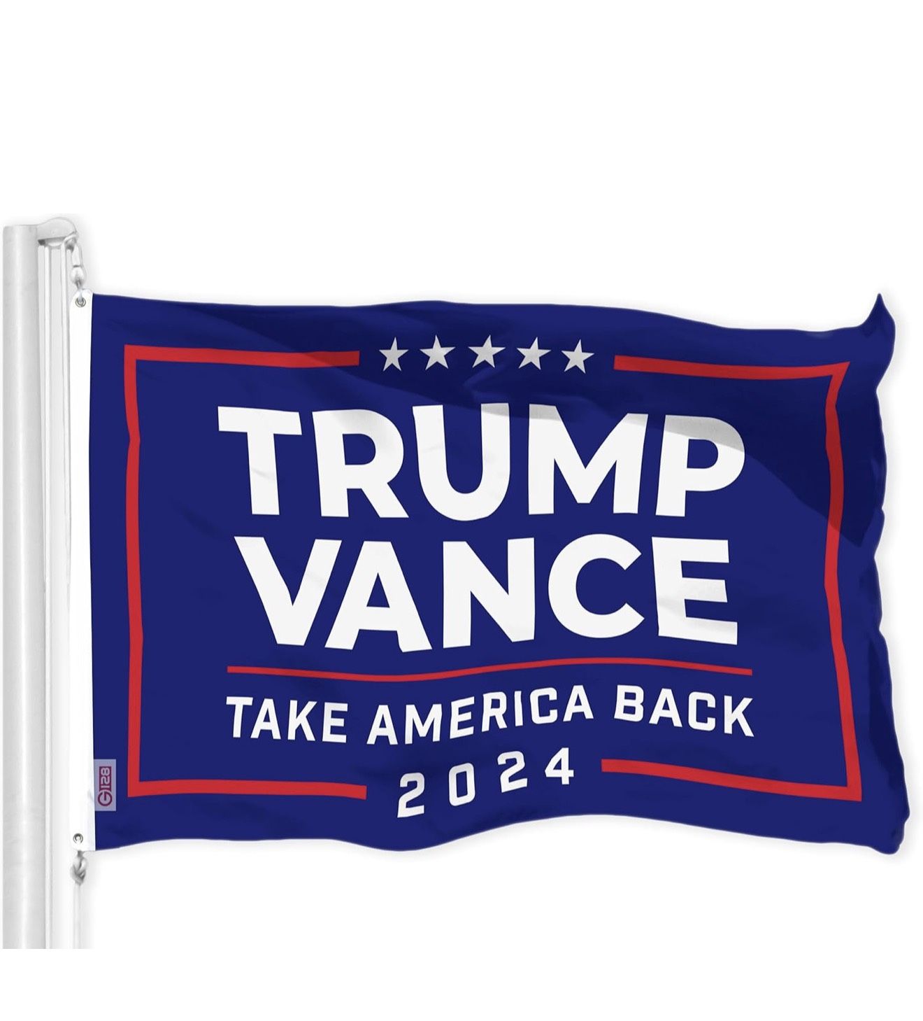 Brand New Trump Vance Take America Back Blue Flag | 3x5 Ft | LiteWeave Pro Series Printed 150D Polyester | Election Flag, Indoor/Ou