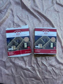 Holiday Time 300 Clear Icicle Lights – 2 Boxes