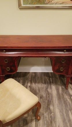 Antique desk and chair