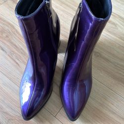 Shiny Purple Boots Size 42