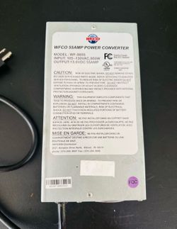 WFCO WF-9855 55 Amp Power Converter