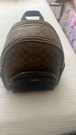 Coach Signature Backpack Brown Black