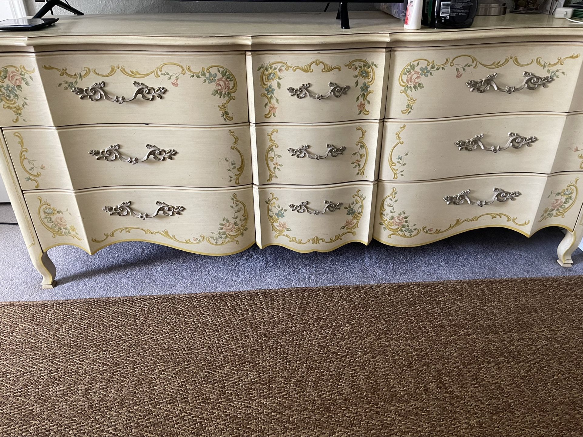 Vintage Dresser And Mirror
