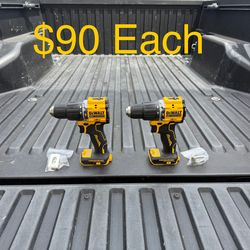 DEWALT ATOMIC 20-Volt MAX Brushless Cordless 1/2 in. Hammer Drill (Tool-Only) **2 Available, $90 Each**