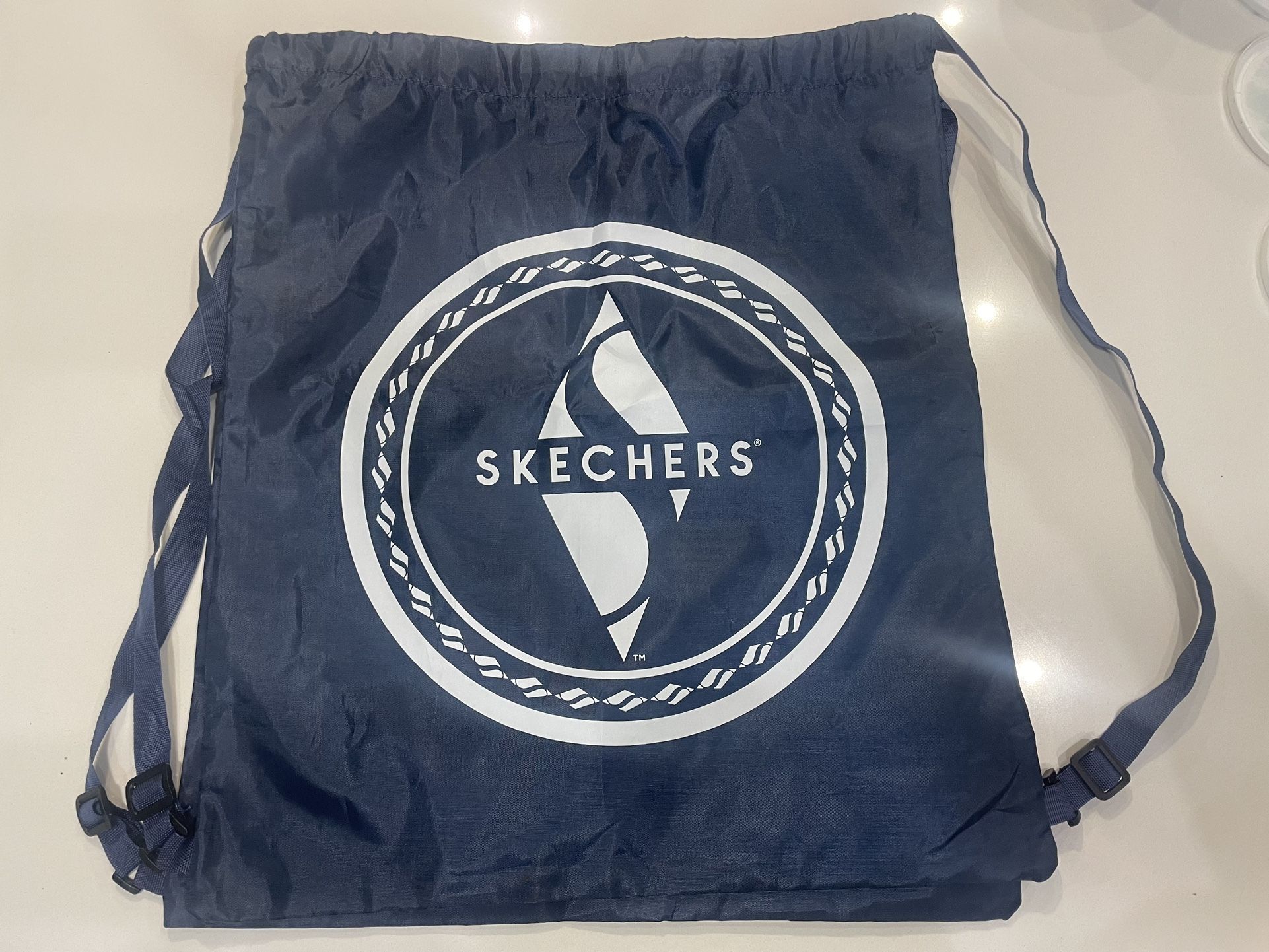 Skechers Blue Large Drawstring Bag Set Of 2 17x20 Inches
