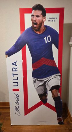6 ft . Lionel Messi world cup cardboard cut out with stand