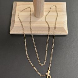 14k Gold Two Tone Necklace 24 Inch