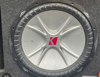 Kicker cvr 15 in subwoofer and pioneer 400 watt amp