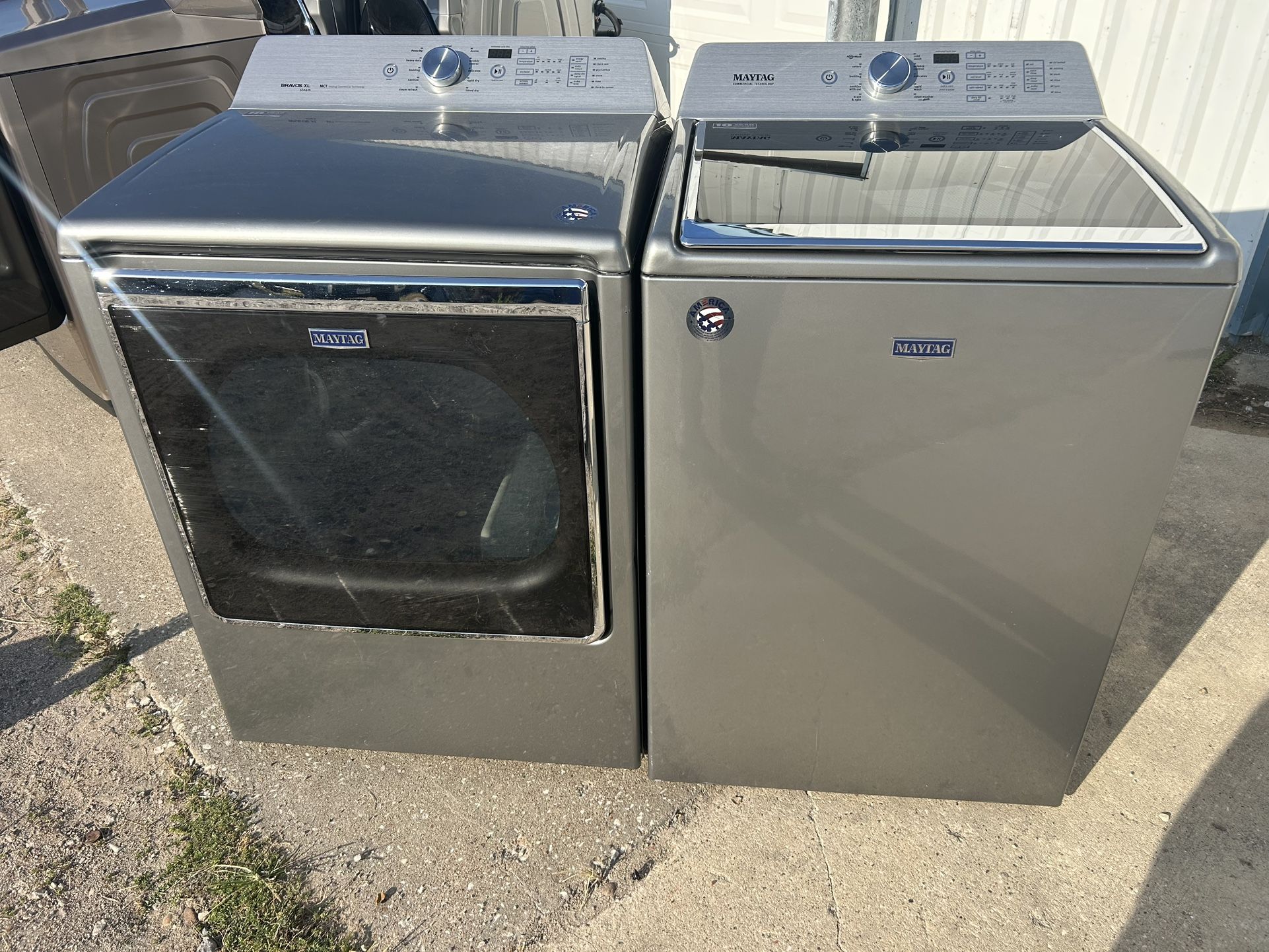 Maytag XL TopLoad Washer And Electric Dryer