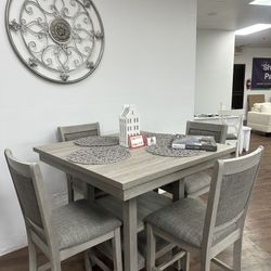 Counter Height Dining Table 5pc 