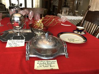 MCM Silverplate 4- Egg Coddler, Vtg Aluminum Serving Dish,,& More Cash/Venmo P/Up White Bear Lake Home