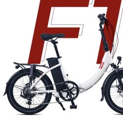 FOO F1 20" Folding Complete Electric Bicycle - White