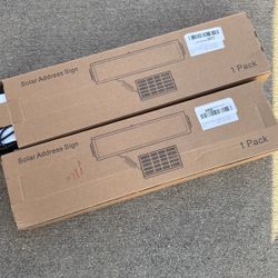 Solar Address Sign