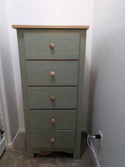Tall green dresser