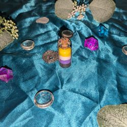 Non-Binary Pride Flag Vial Necklace 