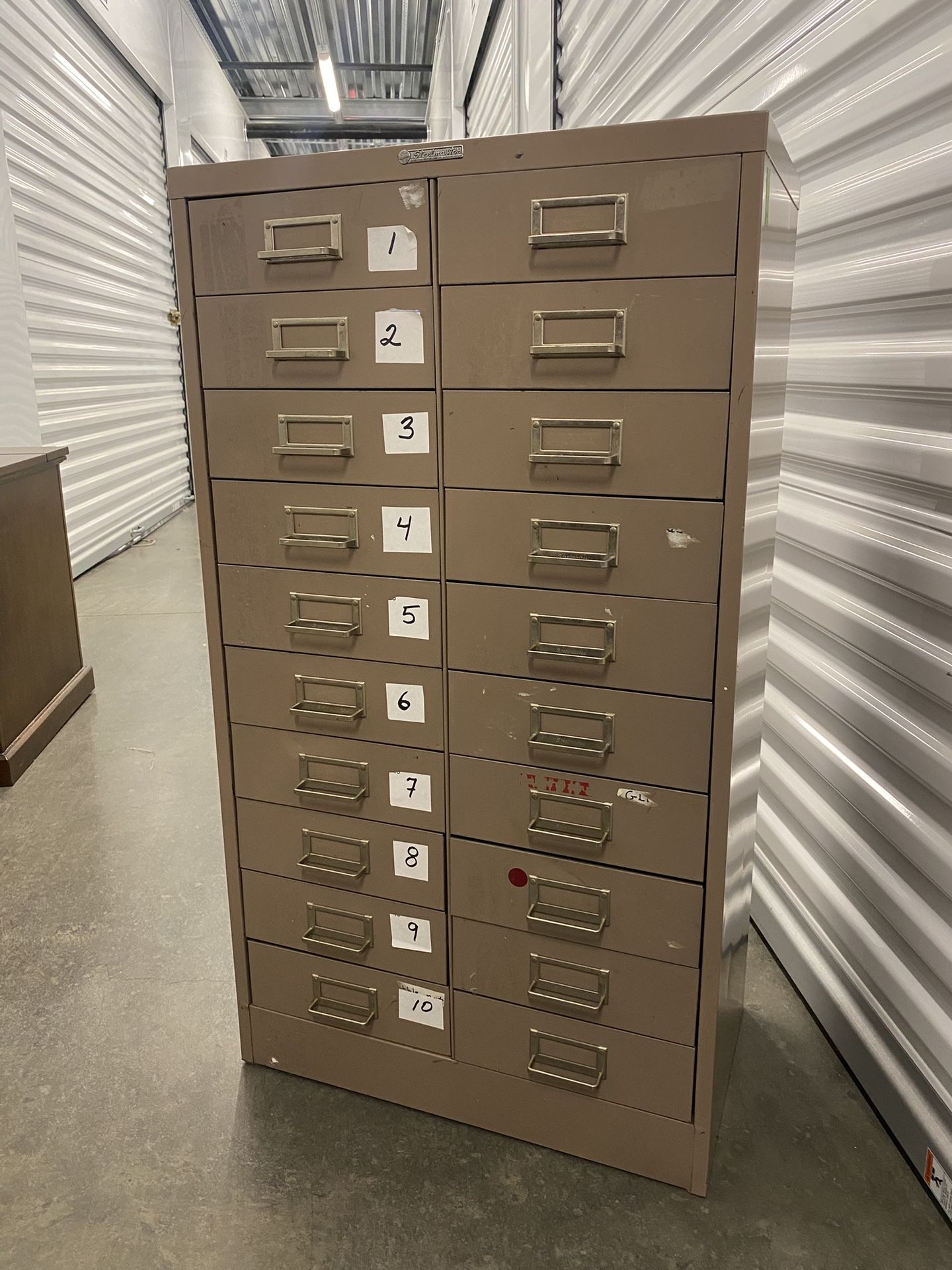 Steelmaster 20 Drawer File Cabinet. Apothecary, Vintage, Craft, Art, Jewelry