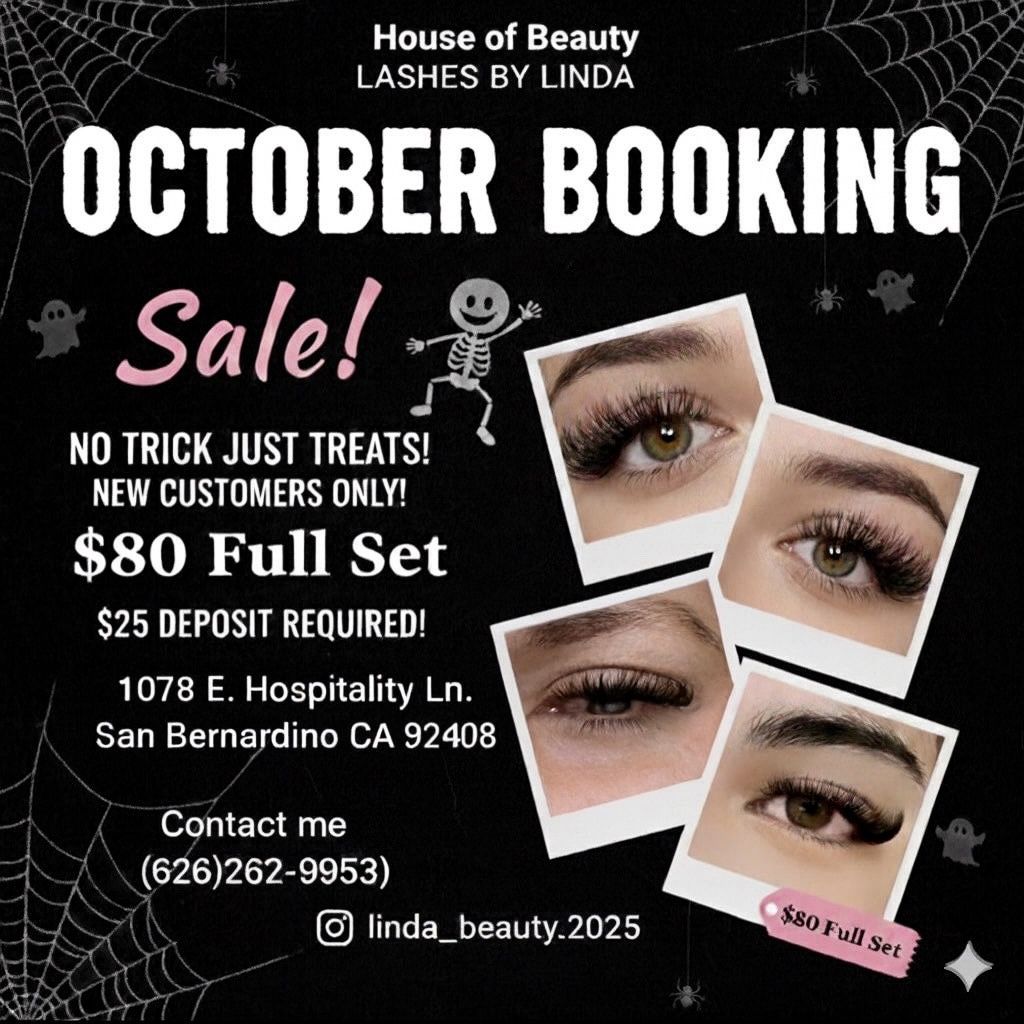 October Sale $80 Full Set Lash Extensions ππ»
