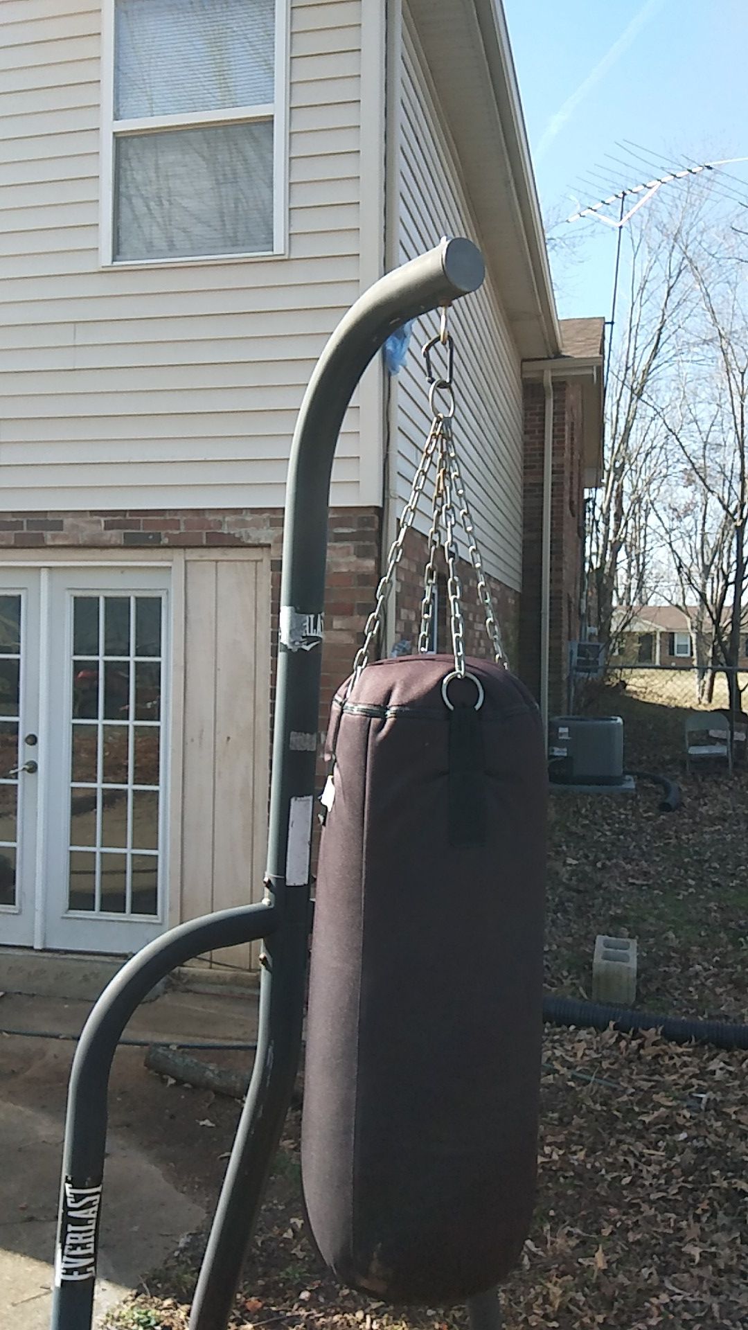 Punching bag and stand