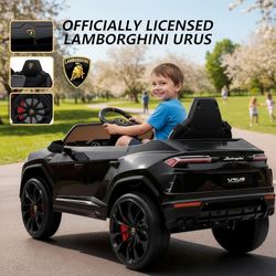 Licensed Lamborghini Urus Ride On Truck Car Toy 12V Battery Powered Electric 4 Wheels Kids Toys