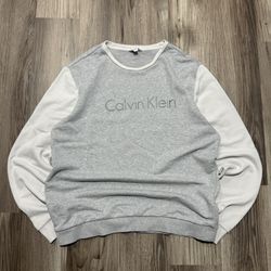 Calvin Klein Swearshirt  Good condition   Measurements are shown  Neck to hem - 27” Pit to pit - 22”  Size medium  Local meetups or shipping Ships sam