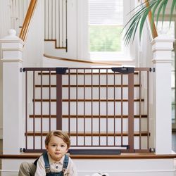 Pressure Mounted Safety Gate 29.7-48", Brown (New)