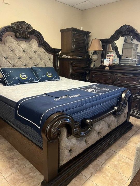 $10 Down Finance Bedroom Set Queen Bed King Bed Mattress Sectional Sofa Loveseat Bunk Bed Vanity Dining Set
