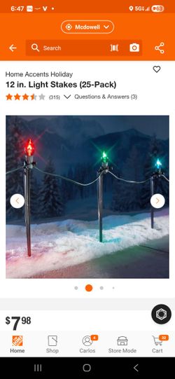 me Accents Holiday 12 in. Universal Light Stakes.