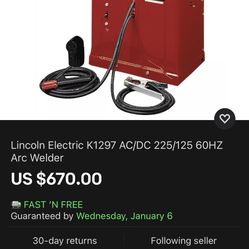 Lincoln Ac/dc Arc Welder K1297