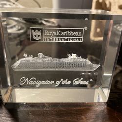 Glass Paperweight Navigator Of The Seas