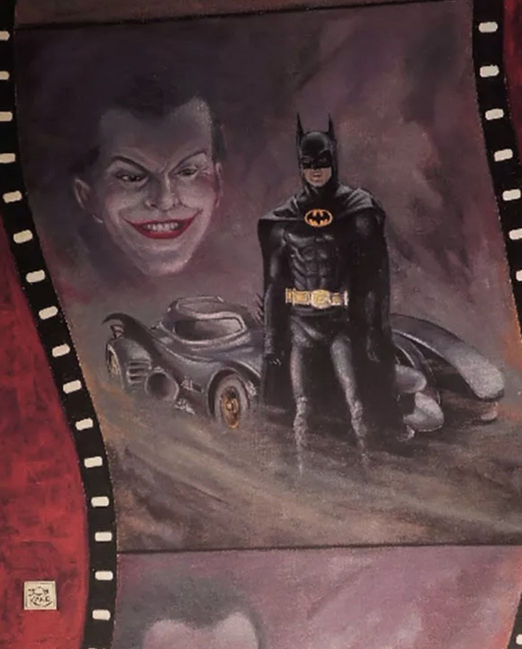 The Batman Bob Kane 50th Anniversary print Signed/Stamped