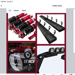 Estribos Eléctricos Para Todos Los Modelos .  Set De Luces , Suspensión 6” 4” Leaving Kit  . Kit De Neblineros