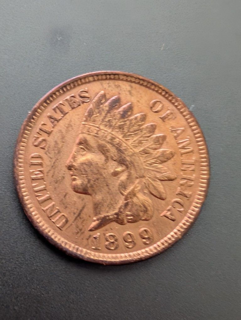 1899 Red Indian Head Cent Scarce This Nice